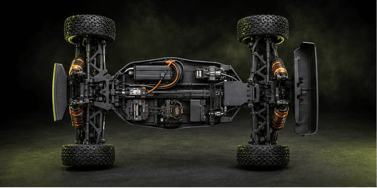RC drivetrain detail