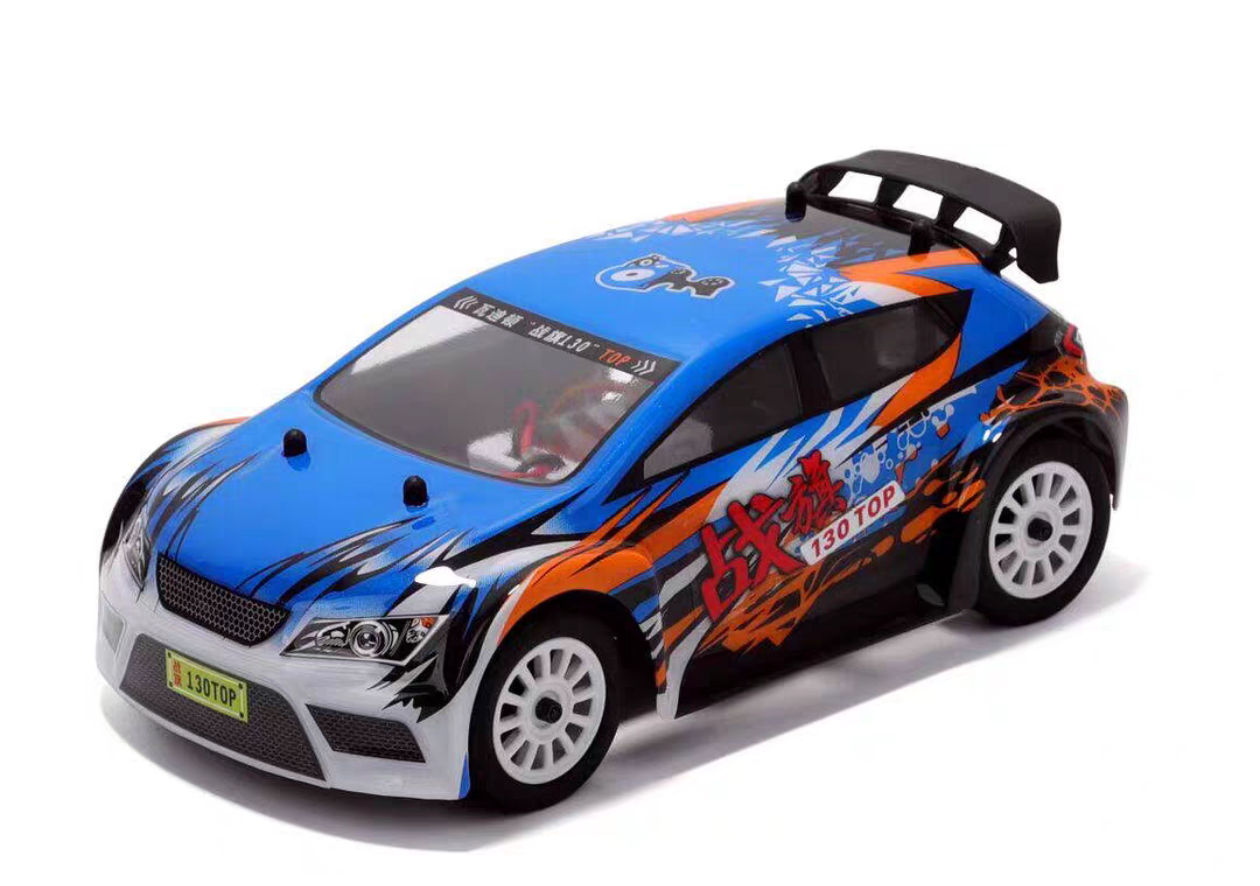 YDT242-130 4WD blue and orange rally RC car